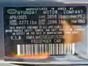 2025 Hyundai Elantra SEL Sport с VIN KMHLM4DG8SU015708, выставлен на аукционе Copart как лот 70627765 с пробегом 8 427 миль миль и Списание • Salvage title. История ставок и продаж доступна на DreamBid. Изображение 13.