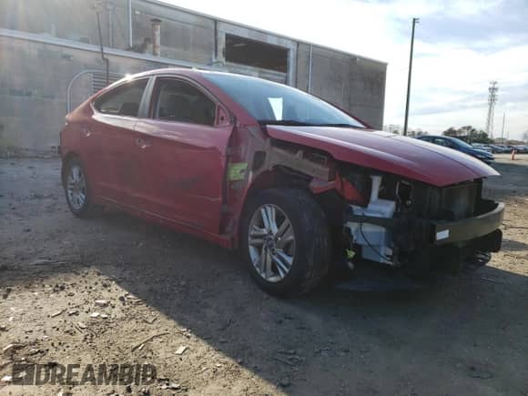 2020 Hyundai Elantra SEL with VIN 5NPD84LF7LH553950, listed as a Copart auction lot 87490024 with 94,058 mi miles and Salvage title. Bid and sale history available at DreamBid. Image 4.