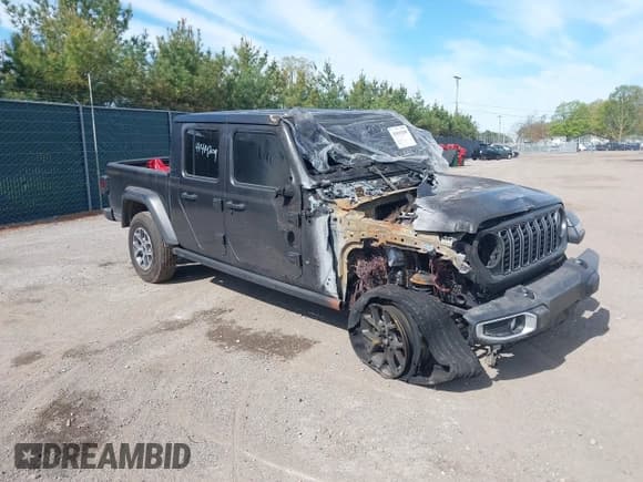 ✅ 2024 Jeep Gladiator Willys • VIN: 1C6HJTAG7RL109913 • Лот: 41419209. Опубликован ранее на IAAI с пробегом 6 581 миль. Бесплатный доступ к архиву аукционных продаж из США и подробный отчёт об истории автомобиля на DreamBid. Изображение 1.