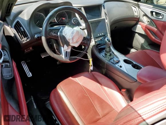 ✅ 2018 Infiniti Q60 Red Sport 400 • VIN: JN1FV7EL0JM630735 • Лот: 63908665. Опубликован ранее на Copart с пробегом 58 086 миль. Бесплатный доступ к архиву аукционных продаж из США и подробный отчёт об истории автомобиля на DreamBid. Изображение 8.