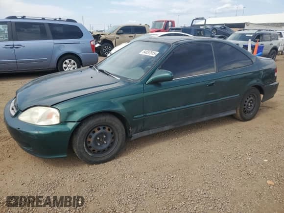 ✅ 1999 Honda Civic EX • VIN: 1HGEJ8145XL087570 • Lot: 64837915. Listed on Copart with 265,854 mi. Free auction sales archive from the USA and detailed vehicle history report at DreamBid. Image 1.