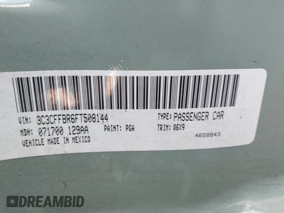 ✅ 2015 FIAT 500 Sport • VIN: 3C3CFFBR6FT508144 • Лот: 43706364. Опубликован ранее на IAAI с пробегом 91 417 миль. Бесплатный доступ к архиву аукционных продаж из США и подробный отчёт об истории автомобиля на DreamBid. Изображение 9.