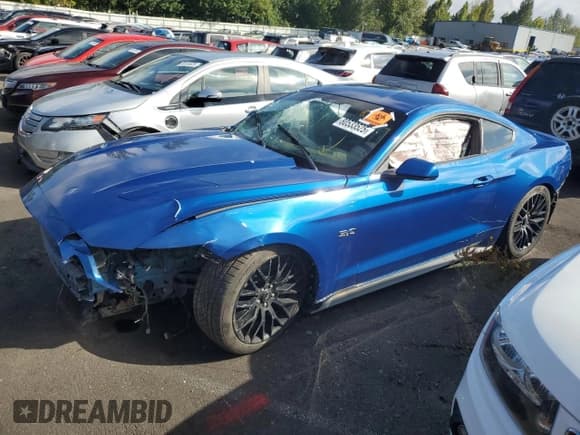 ✅ 2017 Ford Mustang GT • VIN: 1FA6P8CF4H5331155 • Lot: 80533525. Listed on Copart with 63,734 mi. Free auction sales archive from the USA and detailed vehicle history report at DreamBid. Image 1.