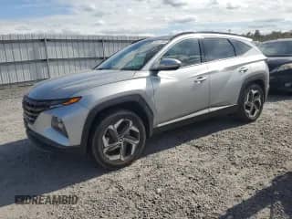 2022 Hyundai Tucson Limited z VIN 5NMJECAE0NH126724, wystawiony jako Copart lot #85681785 z przebiegiem 45 198 mil mil oraz Szkoda całkowita • Salvage title. Historia ofert i sprzedaży dostępna na DreamBid. Obrazek 1.