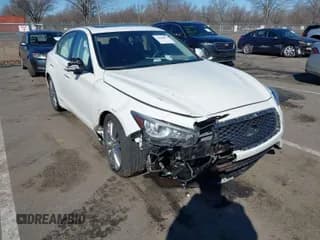 ✅ 2023 Infiniti Q50 Luxe • VIN: JN1EV7BRXPM542112 • Lot: 41588571. Listed on IAAI with 20,749 mi. Free auction sales archive from the USA and detailed vehicle history report at DreamBid. Image 1.