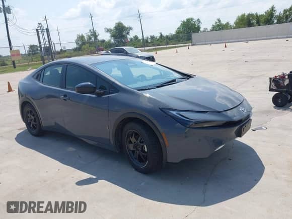 2024 Toyota Prius LE with VIN JTDACAAUXR3032131, listed as a IAAI auction lot 43231631 with 15,535 mi miles and . Bid and sale history available at DreamBid. Image 1.