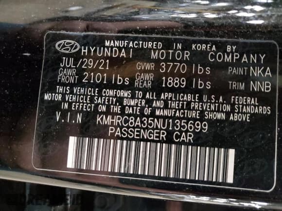 ✅ 2022 Hyundai Venue SEL • VIN: KMHRC8A35NU135699 • Lot: 43064265. Listed on Copart with 61,111 mi. Free auction sales archive from the USA and detailed vehicle history report at DreamBid. Image 15.