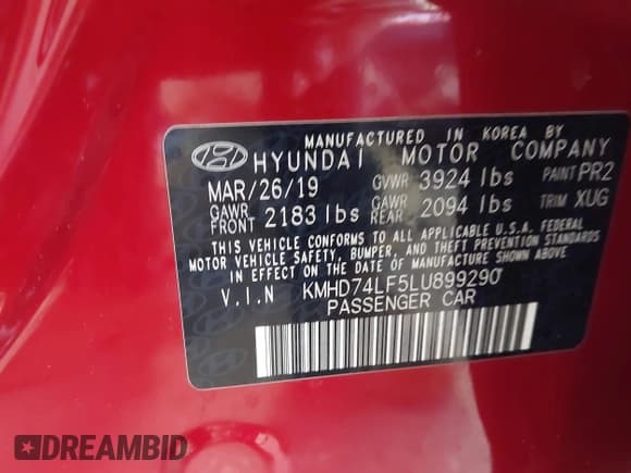 ✅ 2020 Hyundai Elantra SE • VIN: KMHD74LF5LU899290 • Лот: 43030382. Опубликован ранее на IAAI с пробегом 86 490 миль. Бесплатный доступ к архиву аукционных продаж из США и подробный отчёт об истории автомобиля на DreamBid. Изображение 9.