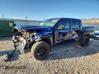 2022 Nissan Frontier SV with VIN 1N6ED1EK6NN675403, listed as a Copart auction lot 80127895 with 35,115 mi miles and Salvage title. Bid and sale history available at DreamBid. Image 1.