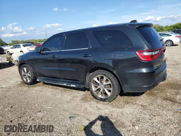 2014 Dodge Durango R/T z VIN 1C4SDJCT5EC428435, wystawiony jako Copart lot #80347945 z przebiegiem 88 005 mil mil oraz Szkoda całkowita • Salvage title. Historia ofert i sprzedaży dostępna na DreamBid. Obrazek 2.