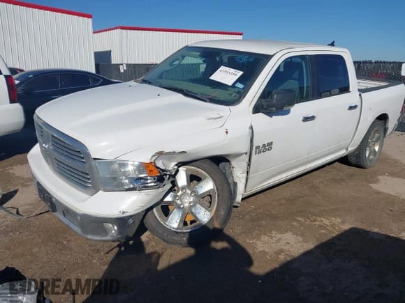 ✅ 2018 Ram 1500 Big Horn • VIN: 1C6RR7LG7JS257846 • Lot: 43593359. Listed on IAAI with 220,063 mi. Free auction sales archive from the USA and detailed vehicle history report at DreamBid. Image 2.