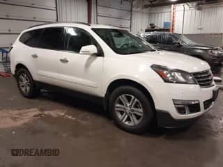 2015 Chevrolet Traverse LT z VIN 1GNKRHKD1FJ302436, wystawiony jako IAAI lot #42496954 z przebiegiem 188 042 mil mil oraz . Historia ofert i sprzedaży dostępna na DreamBid. Obrazek 1.