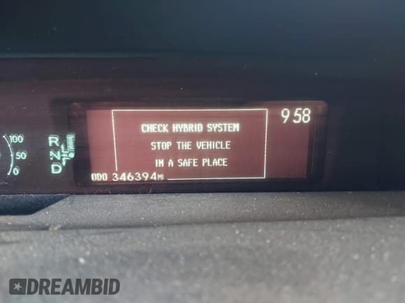 ✅ 2012 Toyota Prius One • VIN: JTDKN3DU3C5457952 • Lot: 43111793. Listed on IAAI with 346,394 mi. Free auction sales archive from the USA and detailed vehicle history report at DreamBid. Image 15.