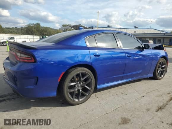 2022 Dodge Charger R/T with VIN 2C3CDXCT7NH157659, listed as a Copart auction lot 85855265 with 49,972 mi miles and Salvage title. Bid and sale history available at DreamBid. Image 3.