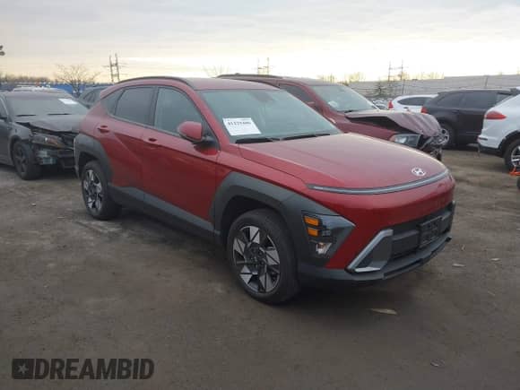 2024 Hyundai Kona SEL with VIN KM8HCCAB0RU087816, listed as a IAAI auction lot 41229406 with 9,351 mi miles and . Bid and sale history available at DreamBid. Image 1.