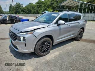 2022 Hyundai Santa Fe Calligraphy with VIN 5NMS5DAL4NH447755, listed as a Copart auction lot 62195285 with 32,837 mi miles and Salvage title. Bid and sale history available at DreamBid. Image 1.