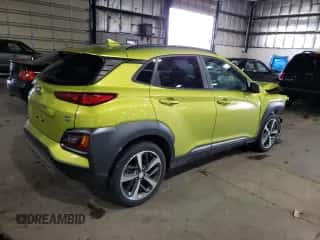 2019 Hyundai Kona Ultimate z VIN KM8K5CA54KU332715, wystawiony jako Copart lot #47771353 z przebiegiem 27 474 mil mil oraz . Historia ofert i sprzedaży dostępna na DreamBid. Obrazek 3.