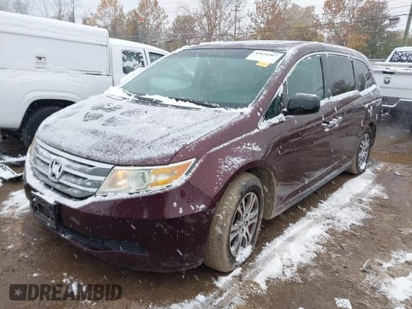 ✅ 2012 Honda Odyssey EX-L • VIN: 5FNRL5H60CB072522 • Lot: 43631967. Listed on IAAI with 60,937 mi. Free auction sales archive from the USA and detailed vehicle history report at DreamBid. Image 2.