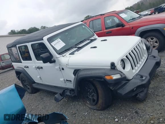 ✅ 2022 Jeep Wrangler Unlimited Willys Sport • VIN: 1C4HJXDN1NW175134 • Lot: 41615254. Listed on IAAI with 28,762 mi. Free auction sales archive from the USA and detailed vehicle history report at DreamBid. Image 13.