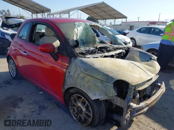 ✅ 2012 FIAT 500 Pop • VIN: 3C3CFFARXCT103174 • Lot: 42150397. Listed on IAAI with Not provided. Free auction sales archive from the USA and detailed vehicle history report at DreamBid. Image 1.