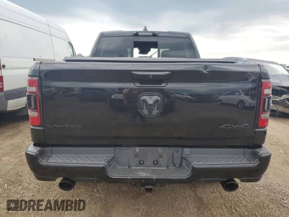 2021 Ram 1500 Limited with VIN 1C6SRFHT8MN672453, listed as a Copart auction lot 66826565 with 45,649 mi miles and Salvage title. Bid and sale history available at DreamBid. Image 6.