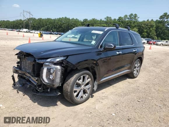 2021 Hyundai Palisade Limited z VIN KM8R5DHE5MU195605, wystawiony jako Copart lot #60612593 z przebiegiem 44 559 mil mil oraz . Historia ofert i sprzedaży dostępna na DreamBid. Obrazek 1.