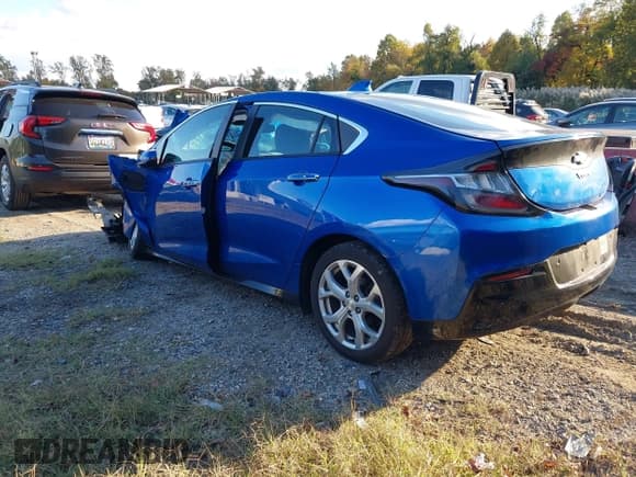 ✅ 2017 Chevrolet Volt Premier • VIN: 1G1RD6S56HU127968 • Lot: 43539805. Listed on IAAI with Not provided. Free auction sales archive from the USA and detailed vehicle history report at DreamBid. Image 3.