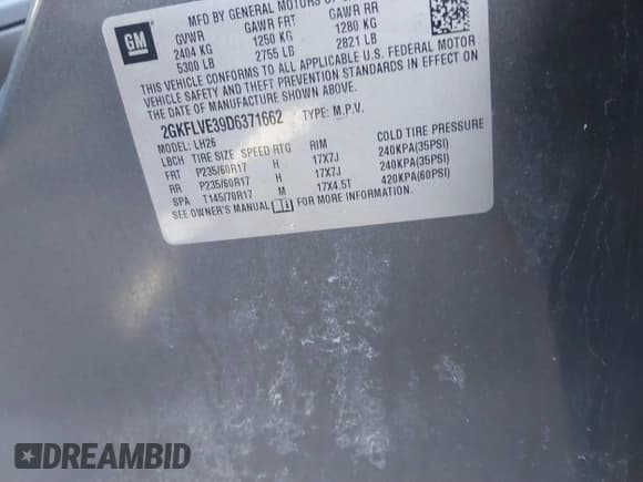 ✅ 2013 GMC Terrain SLT • VIN: 2GKFLVE39D6371662 • Lot: 41672870. Wystawiony na IAAI z przebiegiem 88 086 mil. Bezpłatny archiwum sprzedaży aukcyjnych z USA i szczegółowy raport historii pojazdu na DreamBid. Zdjęcie 9.