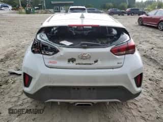 2019 Hyundai Veloster 2.0 with VIN KMHTG6AF9KU006725, listed as a Copart auction lot 63975084 with 52,970 mi miles and Salvage title. Bid and sale history available at DreamBid. Image 6.