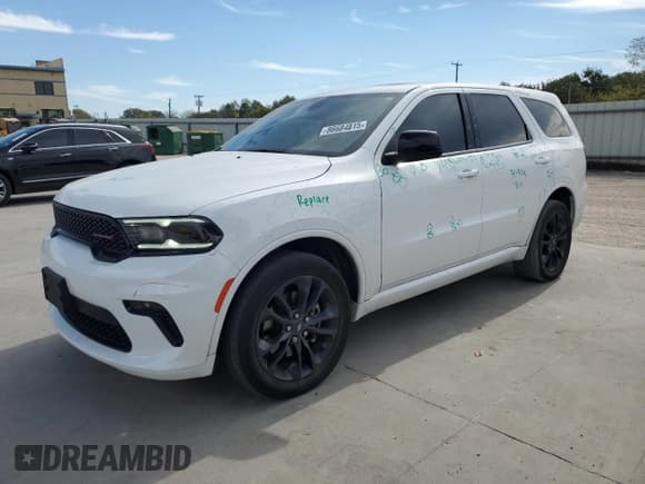 ✅ 2022 Dodge Durango SXT • VIN: 1C4RDJAG6NC161889 • Lot: 86684815. Listed on Copart with 48,375 mi. Free auction sales archive from the USA and detailed vehicle history report at DreamBid. Image 1.