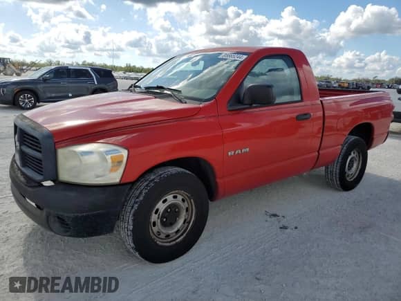 2008 Dodge 1500 ST с VIN 1D7HA16K58J147845, выставлен на аукционе Copart как лот 85665244 с пробегом 227 550 миль миль и Списание • Salvage title. История ставок и продаж доступна на DreamBid. Изображение 1.