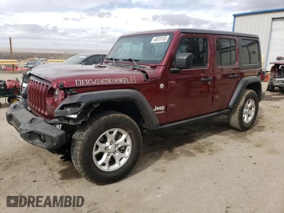 ✅ 2021 Jeep Wrangler Unlimited Islander • VIN: 1C4HJXDN4MW594626 • Lot: 44818155. Listed on Copart with 54,715 mi. Free auction sales archive from the USA and detailed vehicle history report at DreamBid. Image 1.