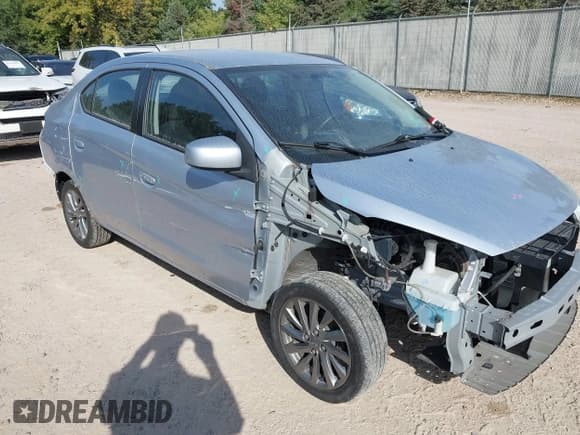 ✅ 2019 Mitsubishi Mirage ES • VIN: ML32F3FJ3KHF15464 • Lot: 43200395. Listed on IAAI with 88,041 mi. Free auction sales archive from the USA and detailed vehicle history report at DreamBid. Image 1.