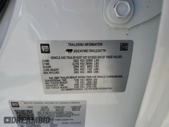 ✅ 2024 Chevrolet Silverado 2500HD Custom • VIN: 2GC4YME78R1229776 • Лот: 46471355. Опубликован ранее на Copart с пробегом Не указан. Бесплатный доступ к архиву аукционных продаж из США и подробный отчёт об истории автомобиля на DreamBid. Изображение 13.