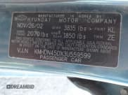 ✅ 2003 Hyundai Elantra GLS • VIN: KMHDN45DX3U559599 • Lot: 41681356. Wystawiony na IAAI z przebiegiem 215 706 mil. Bezpłatny archiwum sprzedaży aukcyjnych z USA i szczegółowy raport historii pojazdu na DreamBid. Zdjęcie 9.