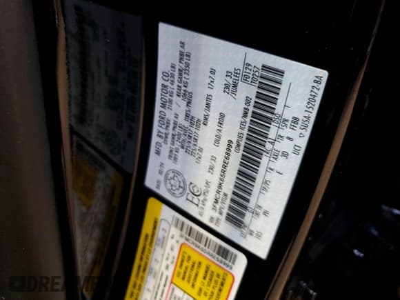 ✅ 2024 Ford Bronco Sport Free Wheeling • VIN: 3FMCR9K65RRE68999 • Lot: 75180264. Listed on Copart with 13,368 mi. Free auction sales archive from the USA and detailed vehicle history report at DreamBid. Image 14.