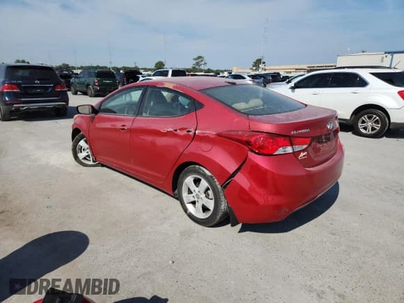 ✅ 2013 Hyundai Elantra GLS • VIN: KMHDH4AE5DU950232 • Lot: 80672205. Listed on Copart with Not provided. Free auction sales archive from the USA and detailed vehicle history report at DreamBid. Image 2.