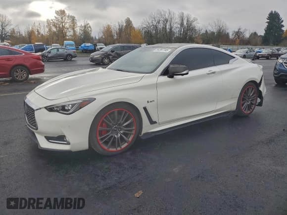 ✅ 2017 Infiniti Q60 Red Sport 400 • VIN: JN1FV7EK6HM610863 • Lot: 94387745. Wystawiony na Copart z przebiegiem 53 596 mil. Bezpłatny archiwum sprzedaży aukcyjnych z USA i szczegółowy raport historii pojazdu na DreamBid. Zdjęcie 1.