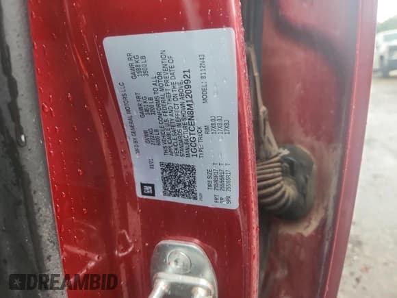 ✅ 2021 Chevrolet Colorado 4WD LT • VIN: 1GCGTCEN8M1209921 • Lot: 65036975. Listed on Copart with Not provided. Free auction sales archive from the USA and detailed vehicle history report at DreamBid. Image 12.