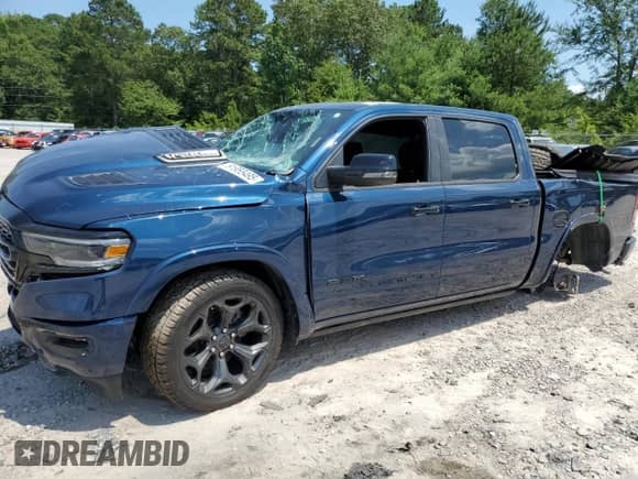 2024 Ram 1500 Limited with VIN 1C6SRFHT2RN104612, listed as a Copart auction lot 61955495 with Not provided miles and Salvage title. Bid and sale history available at DreamBid. Image 1.