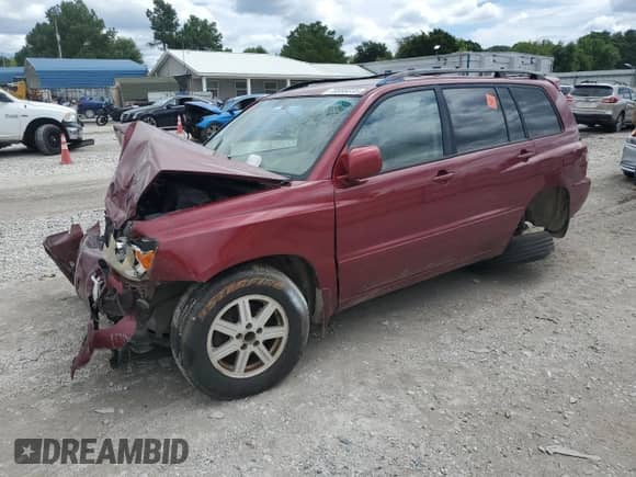 2007 Toyota Highlander w/3rd Row с VIN JTEDD21A570167324, выставлен на аукционе Copart как лот 70888335 с пробегом Не указан миль и Списание • Salvage title. История ставок и продаж доступна на DreamBid. Изображение 1.