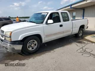 2004 Chevrolet Silverado 1500 LS with VIN 2GCEC19V041203546, listed as a Copart auction lot 80178525 with 454,830 mi miles and Salvage title. Bid and sale history available at DreamBid. Image 1.