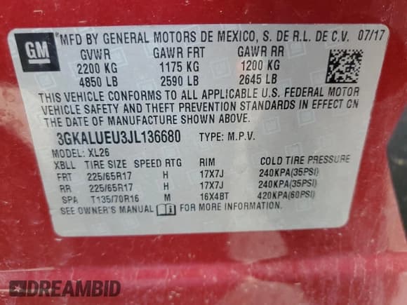 ✅ 2018 GMC Terrain SLE Diesel • VIN: 3GKALUEU3JL136680 • Лот: 54400785. Опубликован ранее на Copart с пробегом 109 902 миль. Бесплатный доступ к архиву аукционных продаж из США и подробный отчёт об истории автомобиля на DreamBid. Изображение 13.