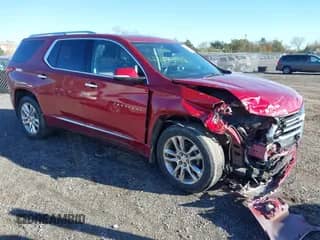 2018 Chevrolet Traverse High Country z VIN 1GNEVKKW1JJ119649, wystawiony jako IAAI lot #43493042 z przebiegiem 92 101 mil mil oraz . Historia ofert i sprzedaży dostępna na DreamBid. Obrazek 1.