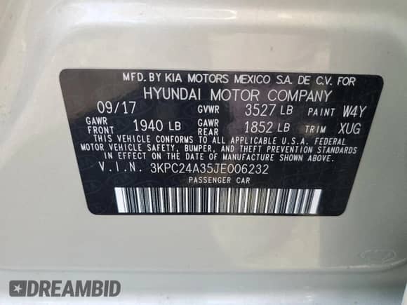 2018 Hyundai Accent SEL z VIN 3KPC24A35JE006232, wystawiony jako Copart lot #66309393 z przebiegiem 53 702 mil mil oraz . Historia ofert i sprzedaży dostępna na DreamBid. Obrazek 13.