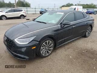 2022 Hyundai Sonata Limited with VIN KMHL34J21NA194921, listed as a Copart auction lot 81644765 with 75,974 mi miles and Salvage title. Bid and sale history available at DreamBid. Image 1.