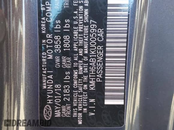 2019 Hyundai Veloster Turbo R-Spec z VIN KMHTH6AB1KU005997, wystawiony jako Copart lot #82587494 z przebiegiem 59 568 mil mil oraz Szkoda całkowita • Salvage title. Historia ofert i sprzedaży dostępna na DreamBid. Obrazek 12.