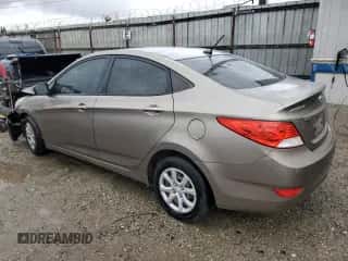 2013 Hyundai Accent GLS with VIN KMHCT4AE2DU520233, listed as a Copart auction lot 86275925 with 113,518 mi miles and Salvage title. Bid and sale history available at DreamBid. Image 2.