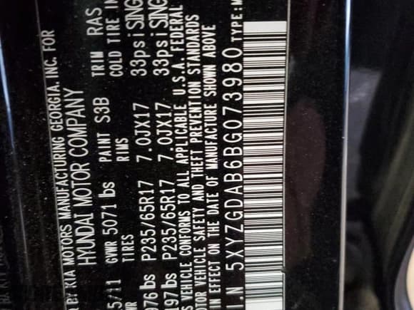 ✅ 2011 Hyundai Santa Fe GLS • VIN: 5XYZGDAB6BG073980 • Лот: 90476085. Опубликован ранее на Copart с пробегом Не указан. Бесплатный доступ к архиву аукционных продаж из США и подробный отчёт об истории автомобиля на DreamBid. Изображение 13.