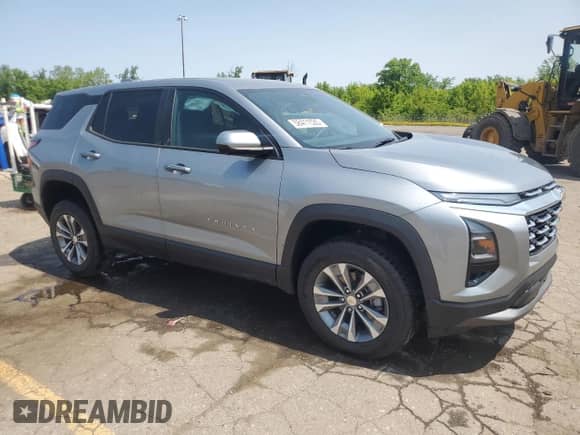 2025 Chevrolet Equinox FWD LT with VIN 3GNAXHEG7SL252958, listed as a Copart auction lot 58411535 with 1,028 mi miles and Salvage title. Bid and sale history available at DreamBid. Image 4.